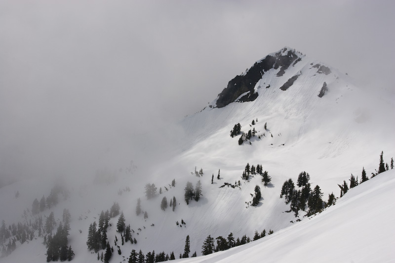 Plummer Peak Through Break In Clouds